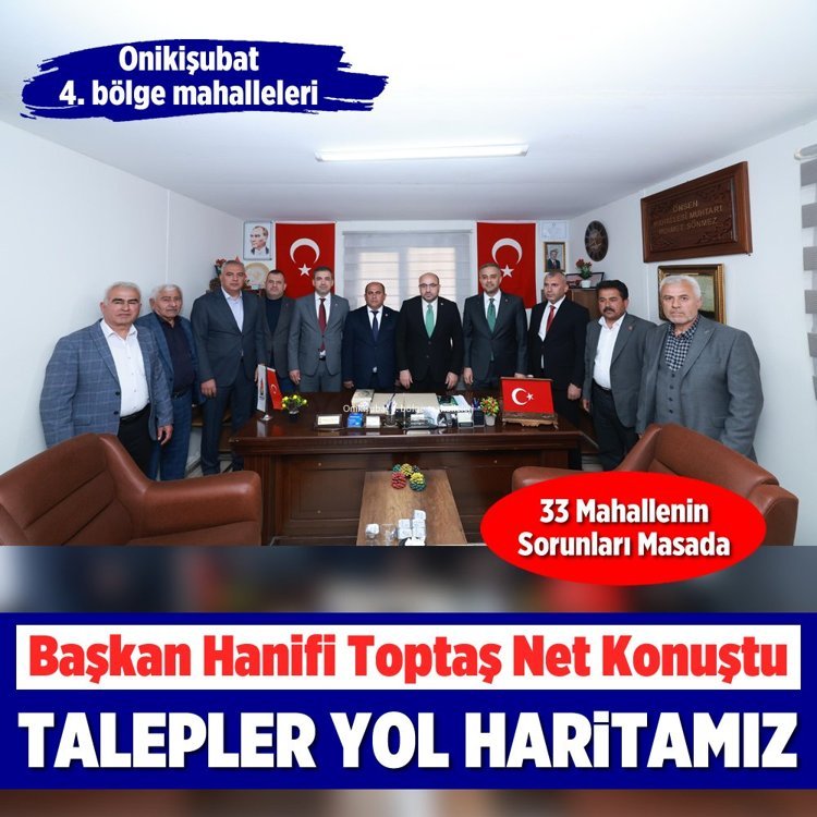 Başkan Hanifi Toptaş net konuştu: Talepler yol haritamız