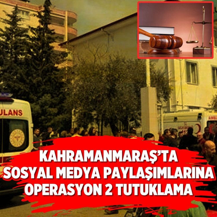 Sosyal medya paylaşımlarına operasyon: 2 tutuklama