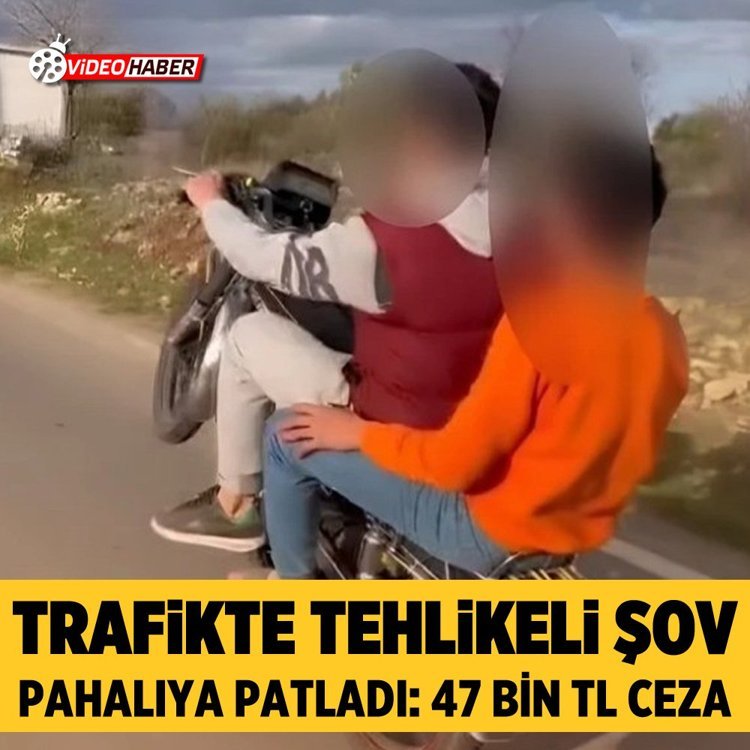 Trafikte tehlikeli şov pahalıya patladı: 47 bin TL ceza