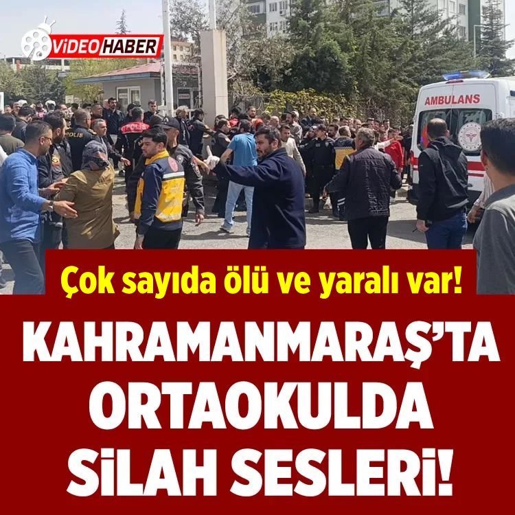 Kahramanmaraş Ayser Çalık Ortaokulunda silah sesleri
