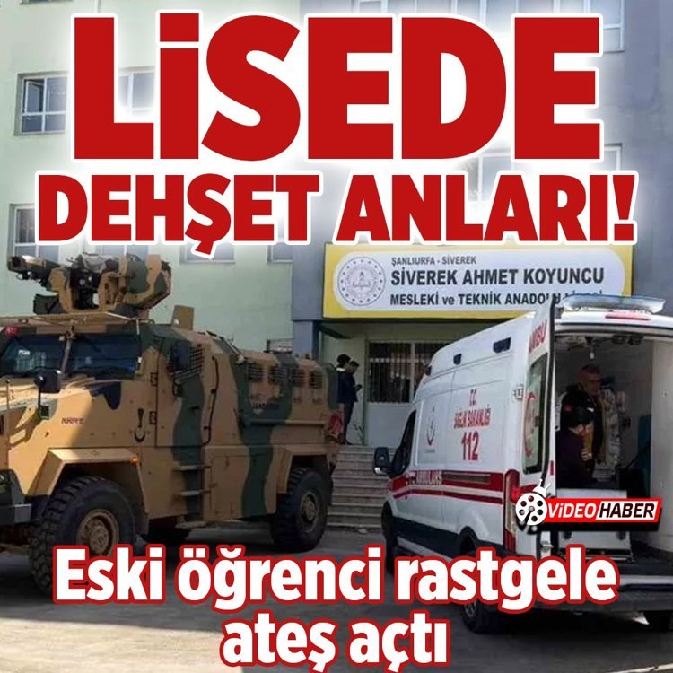 Şanlıurfa’da okulda silahlı saldırı! 16 yaralı