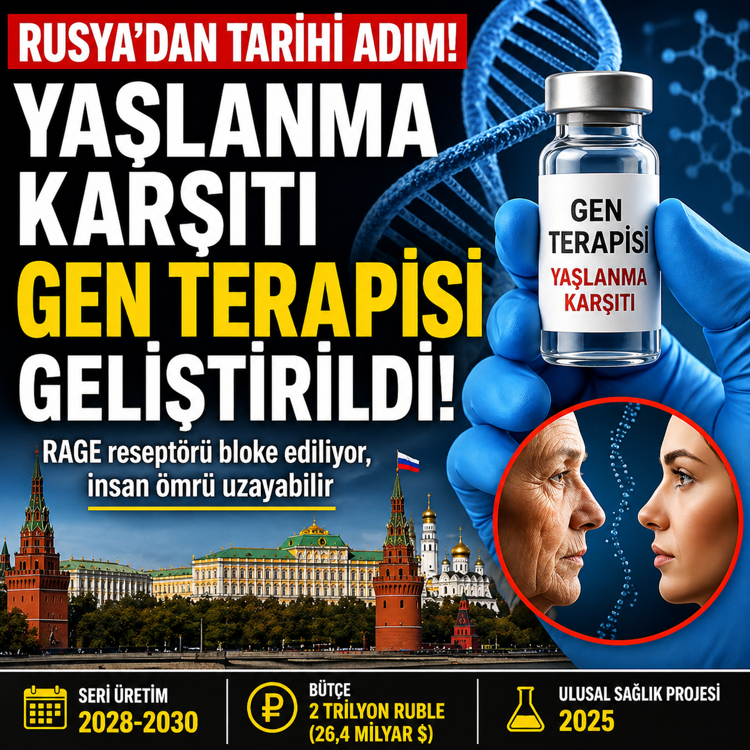 Rusya’dan “gen terapisi” hamlesi: İnsan ömrü uzayabilir