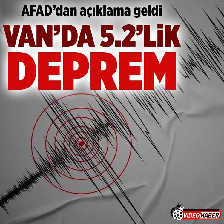 Van’da 5.2 büyüklüğünde deprem meydana geldi!