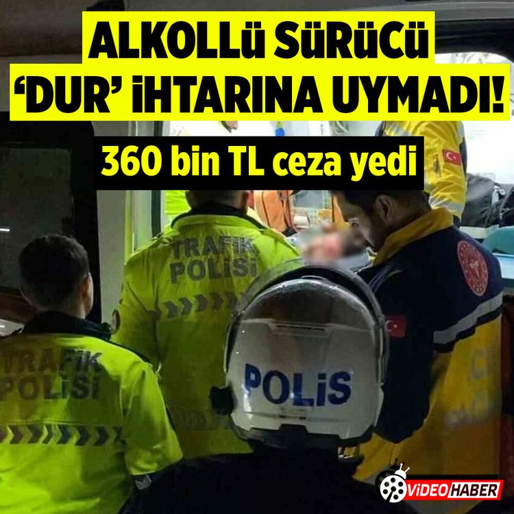 Bursa’da alkollü sürücü ’dur’ ihtarına uymadı: 360 bin TL ceza yedi