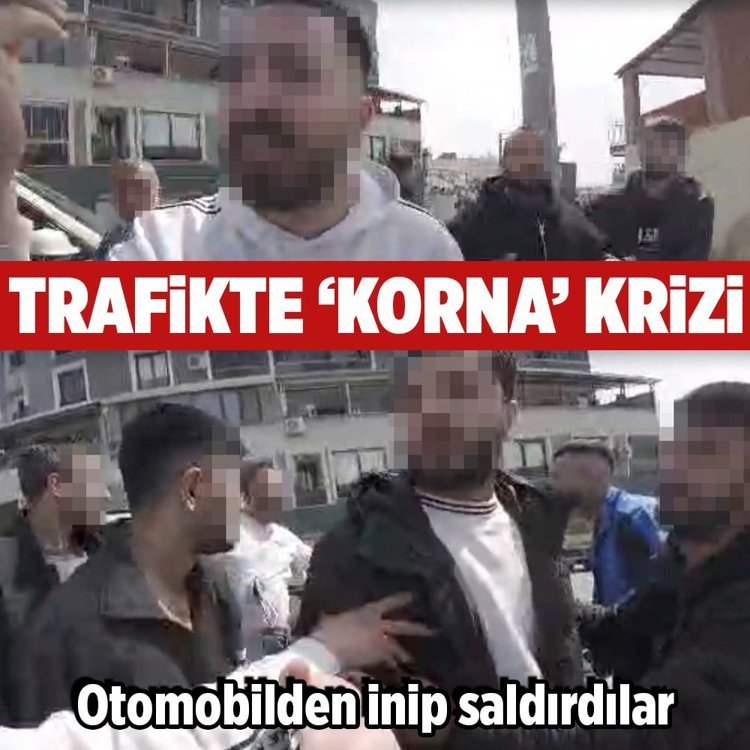 Trafikte ‘korna’ krizi! Otomobilden inip saldırdılar