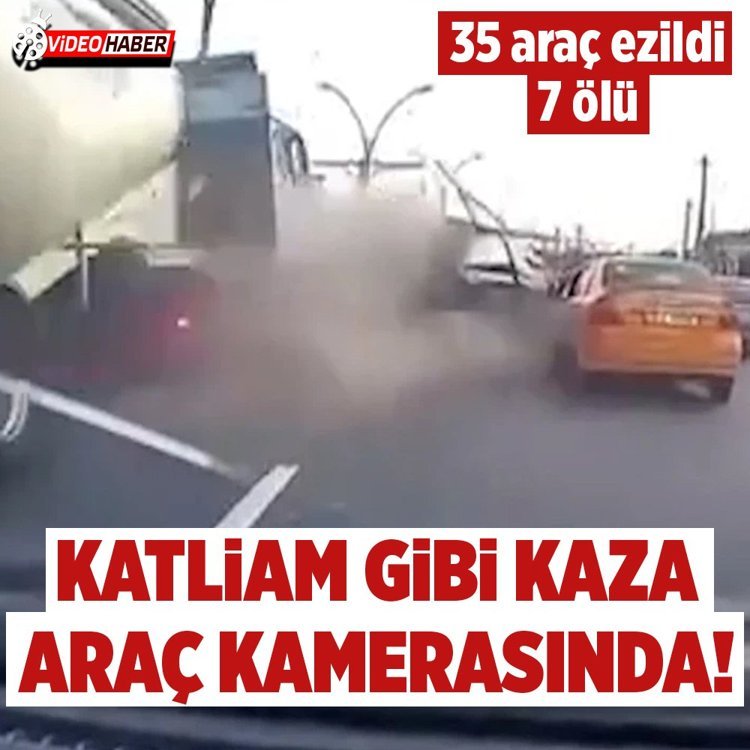 Kerkük’te freni boşalan kamyon 35 aracı ezdi: 7 ölü