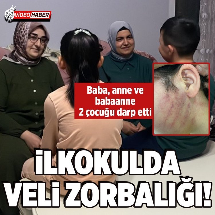 Konya’da okula gelen baba, anne ve babaanne 2 çocuğu darp etti