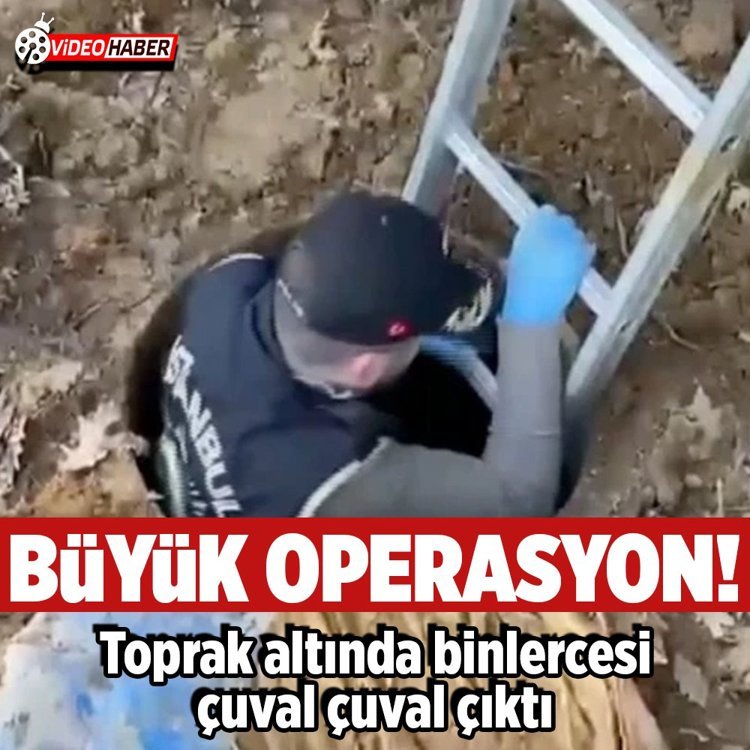İstanbul’da büyük operasyon! Toprak altında binlerce silah parçası ele geçirildi