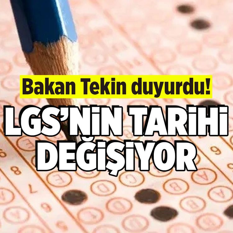 Milli Eğitim Bakanı Tekin: "LGS sınavını bir gün önce yapmayı planlıyoruz"