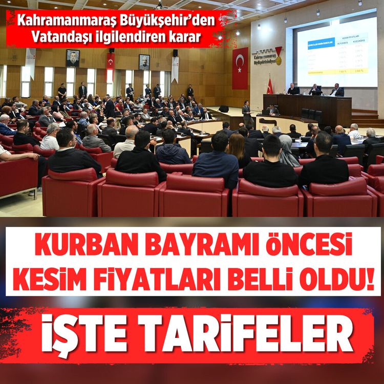 Kurban Bayramı öncesi kesim fiyatlar belli oldu! İşte tarifeler