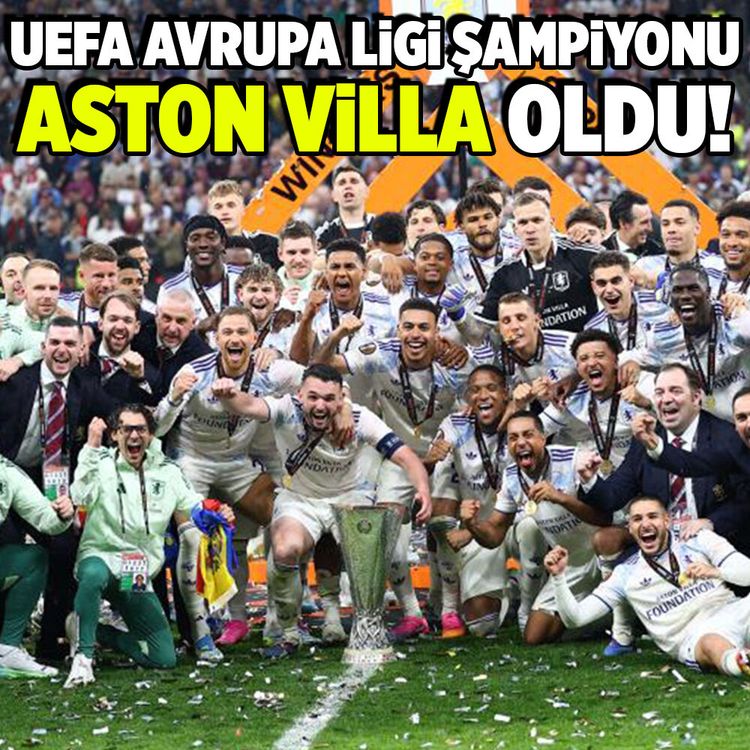 Aston Villa İstanbul'da UEFA Avrupa Ligi şampiyonu oldu