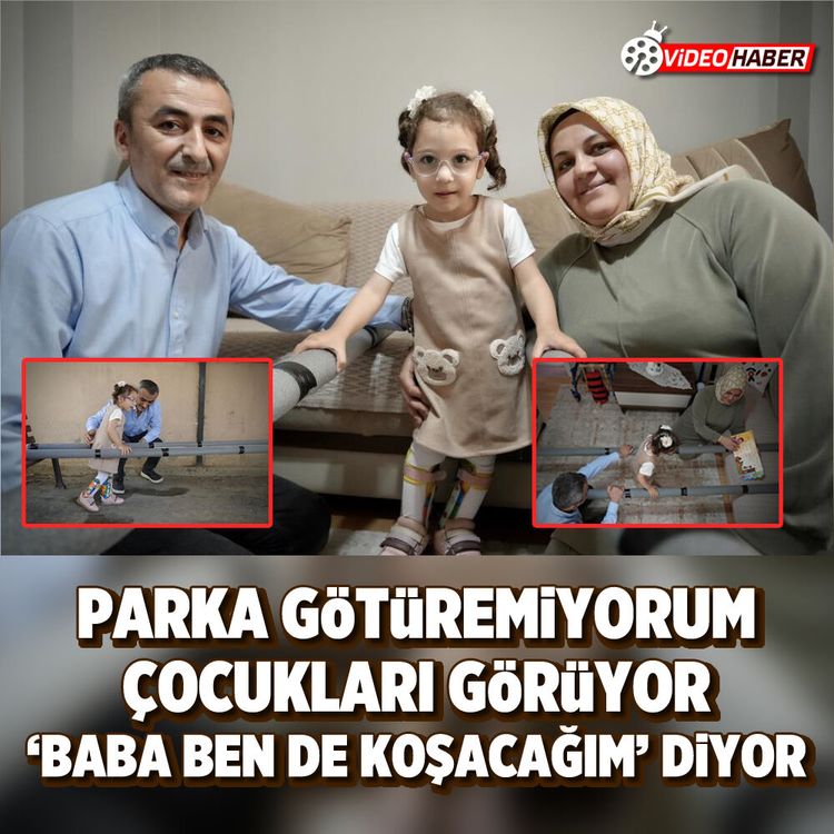 Parka götüremiyorum çocukları görüyor ‘BABA BEN DE KOŞACAĞIM’ Diyor