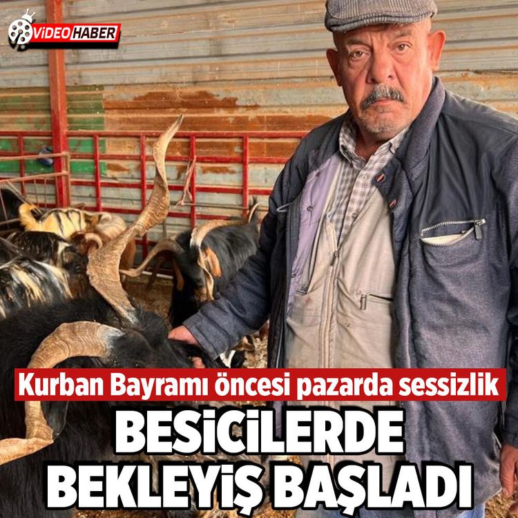 Kurban Bayramı öncesi pazarda sessizlik, besicilerde bekleyiş başladı
