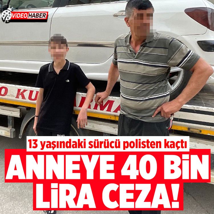 Karaman’da polisten kaçan 13 yaşındaki sürücünün annesine 40 bin lira ceza kesildi