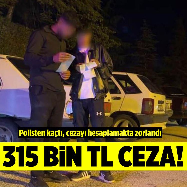 Burdur'da dur ihtarına uymadı, cezayı yedi! 315 bin TL ceza