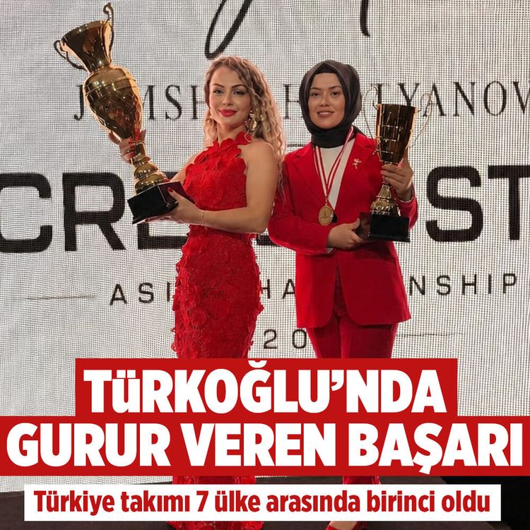 Türkoğlu’nda gurur veren başarı! Türkiye takımı 7 ülke arasında birinci oldu