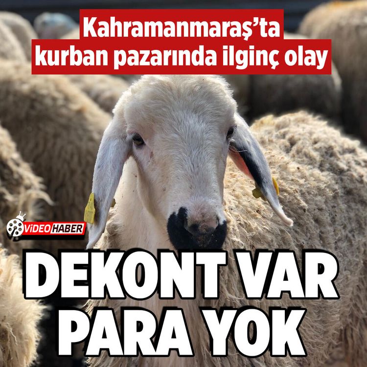 Kahramanmaraş'ta kurban pazarında ilginç olay! Dekont var, para yok