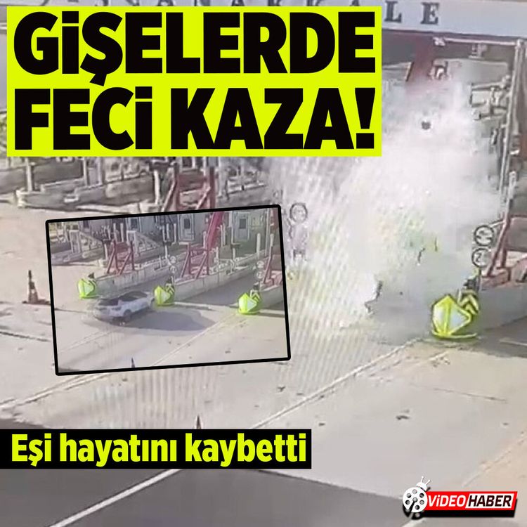 Tekirdağ'da gişelerde otomobil bariyere çarptı: 1 ölü, 1 yaralı