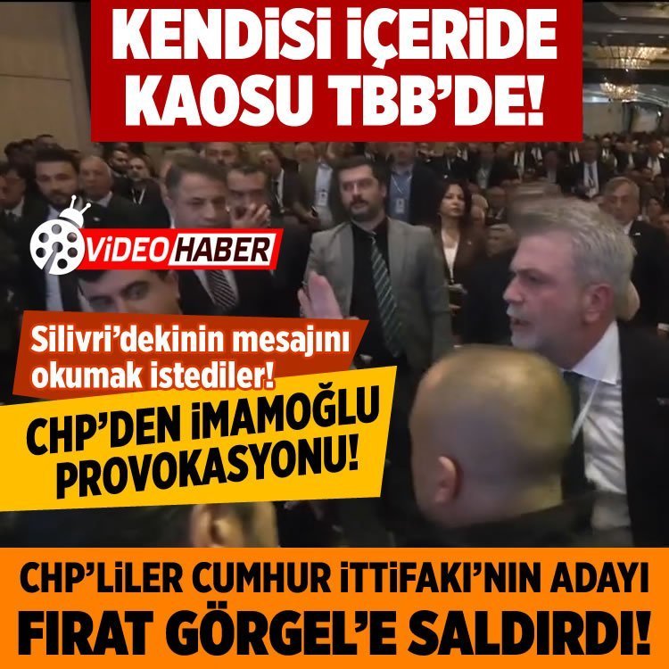 TBB toplantısında 'İmamoğlu' krizi: Mektubu okunmak istenince kavga çıktı!