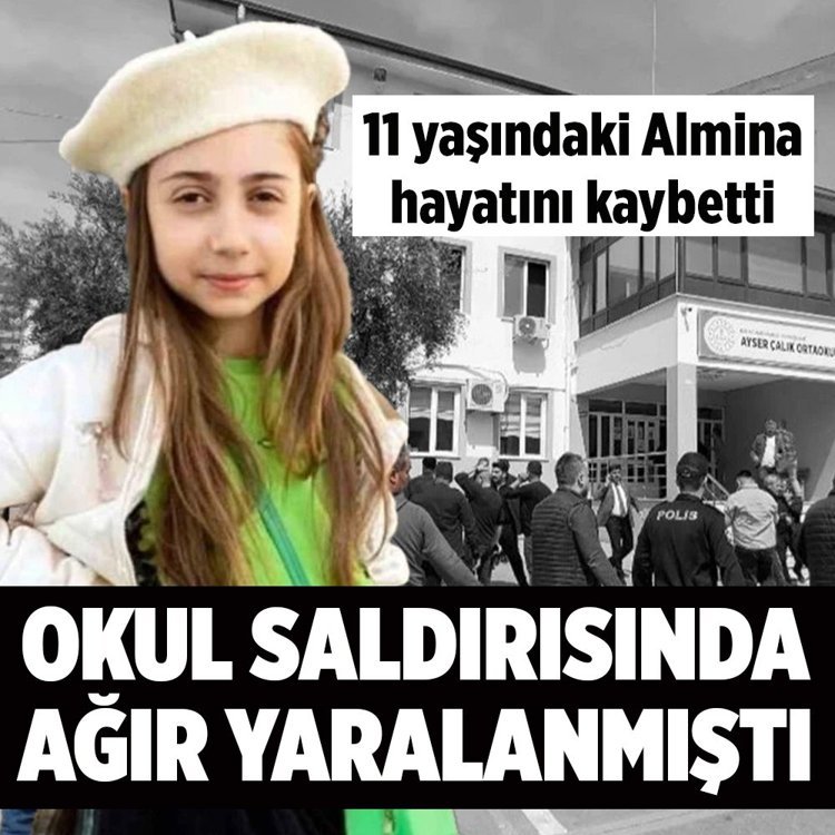 Kahramanmaraş’ta okul saldırısında ağır yaralanan Almina Ağaoğlu vefat etti