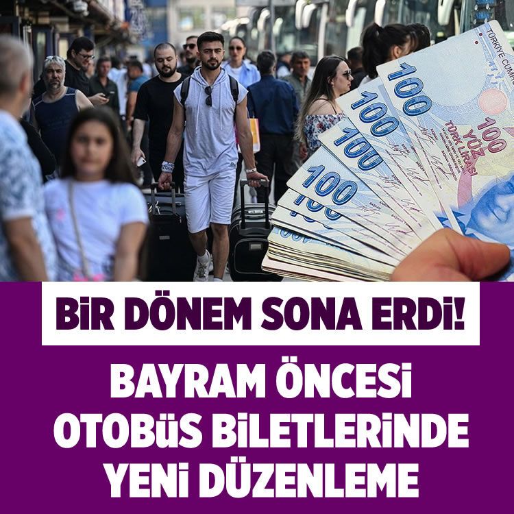 Bayram öncesi otobüs biletlerinde yeni düzenleme!