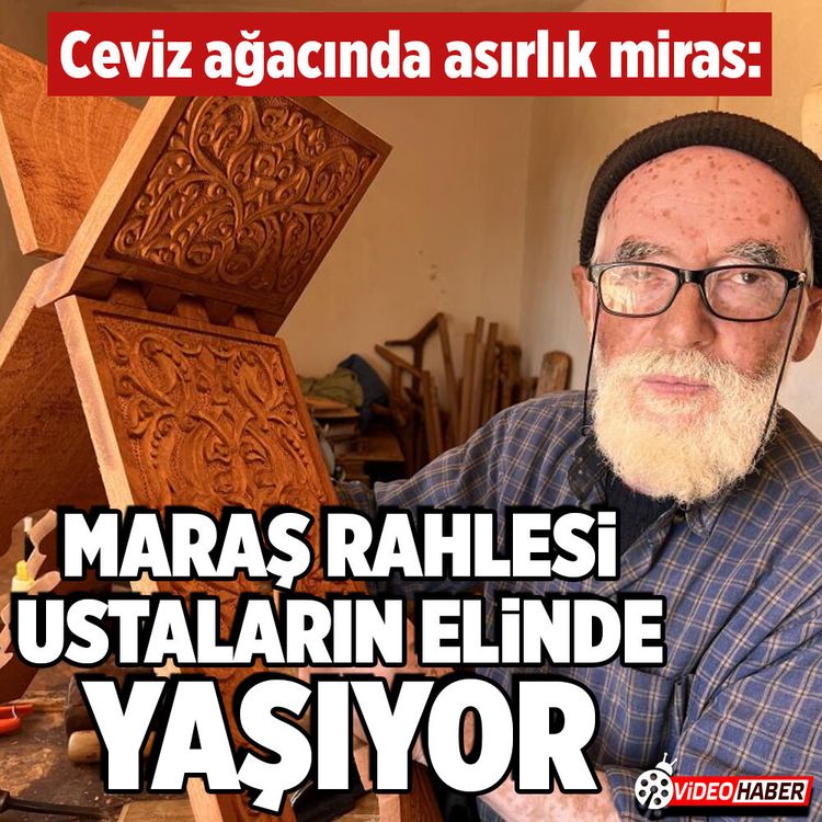 Ceviz ağacında asırlık miras! Maraş rahlesi ustaların elinde yaşıyor
