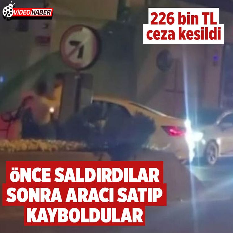 İstanbul'da yol kavgası kamerada! Saldırıp kaçtılar
