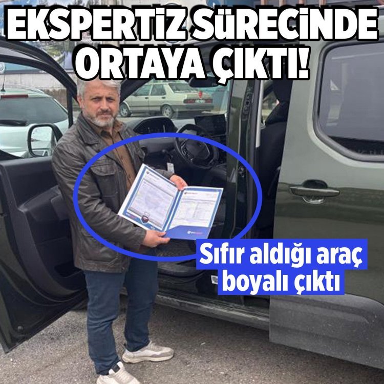 Sıfır aldığı aracı ekspertizde boyalı çıktı, yetkili servis iki farklı rapor verdi
