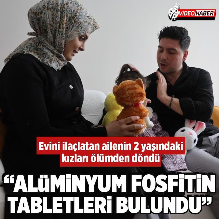 Konya'da evini ilaçlatan ailenin 2 yaşındaki kızları ölümden döndü
