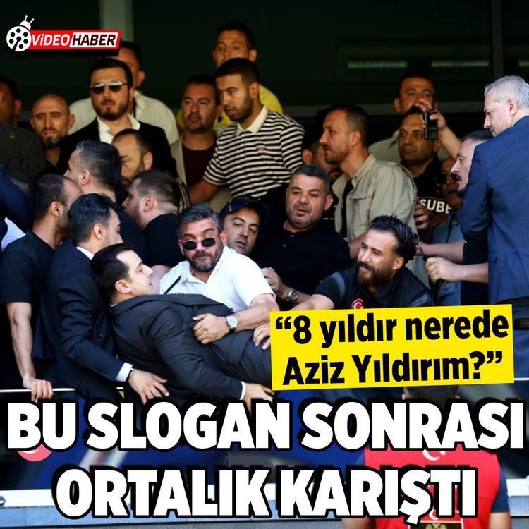 Fenerbahçe olağanüstü seçimli genel kurulunda Aziz Yıldırım sloganı arbedeye sebep oldu!