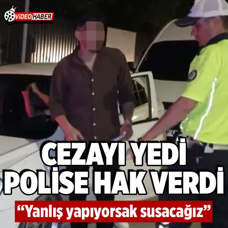 Aksaray’da ceza yiyen sürücü polisi şaşırttı: “Pişmanım”