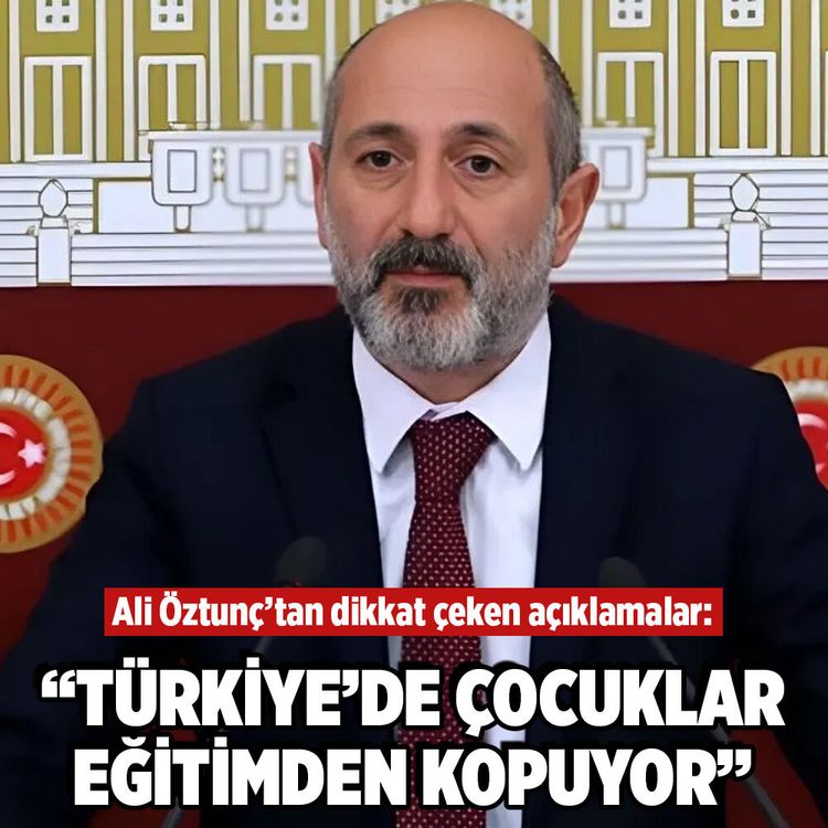 Ali Öztunç: Türkiye'de çocuklar eğitimden kopuyor