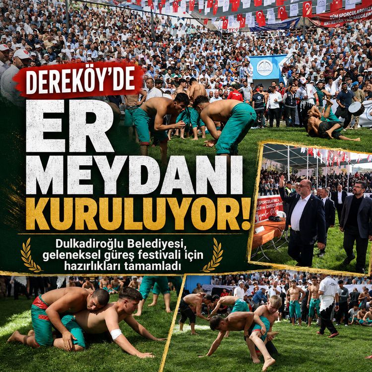 Dulkadiroğlu'nda geleneksel Dereköy güreşleri başlıyor