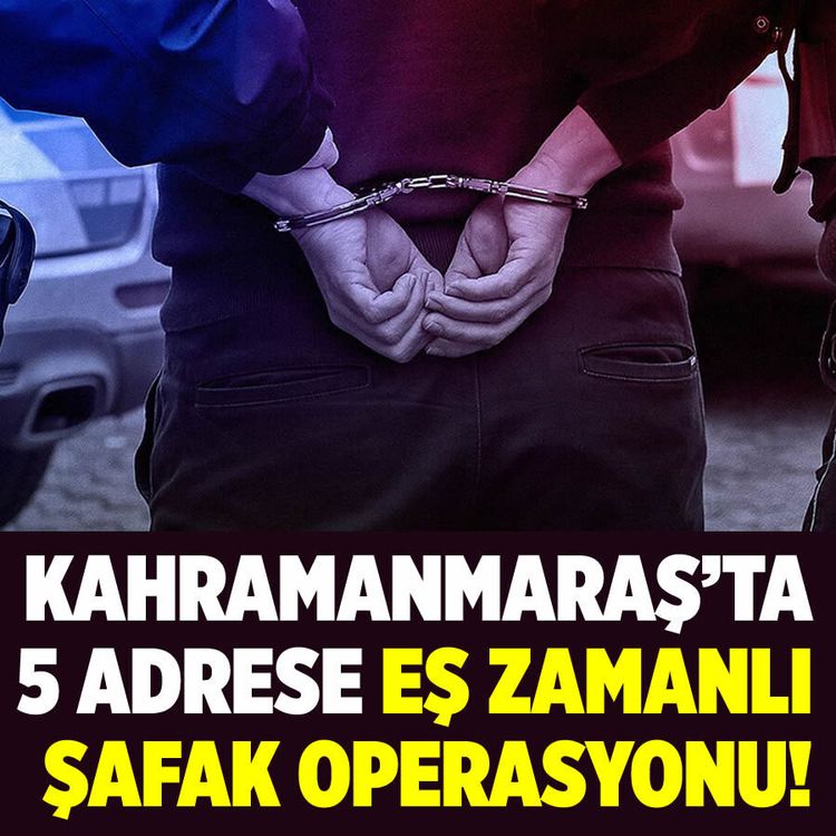 Kahramanmaraş'ta şafak operasyonu! Çok sayıda mühimmat ele geçirildi