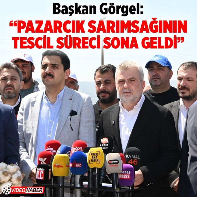 Başkan Görgel Pazarcık sarımsağının tescil süreci sona geldi