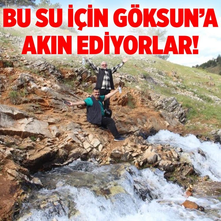 Bu doğal kaynak suyu için Göksun'a akın ediyorlar