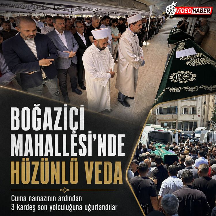 Abdülhamid Han Camii'nde hüzünlü veda: 3 kardeş yan yana