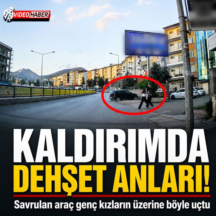 Erzurum'da dehşet anları: İki genç kız ölümden kıl payı kurtuldu