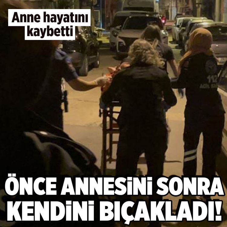 Bursa'da önce annesini öldürdü sonra kendini bıçaklayıp arabaya kafa attı!