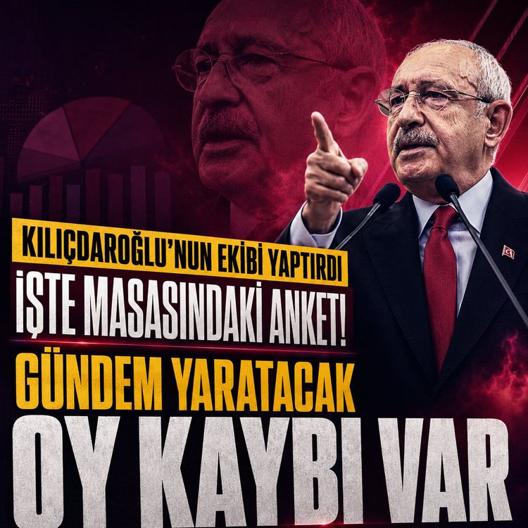 Kemal Kılıçdaroğlu’nun masasındaki ankette yüzde 7’lik şok düşüş!