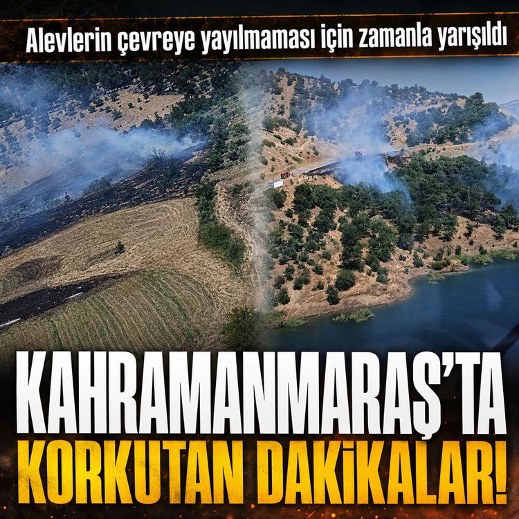 Onikişubat Yeniyapan'da korkutan yangın! Ekipler sevk edildi