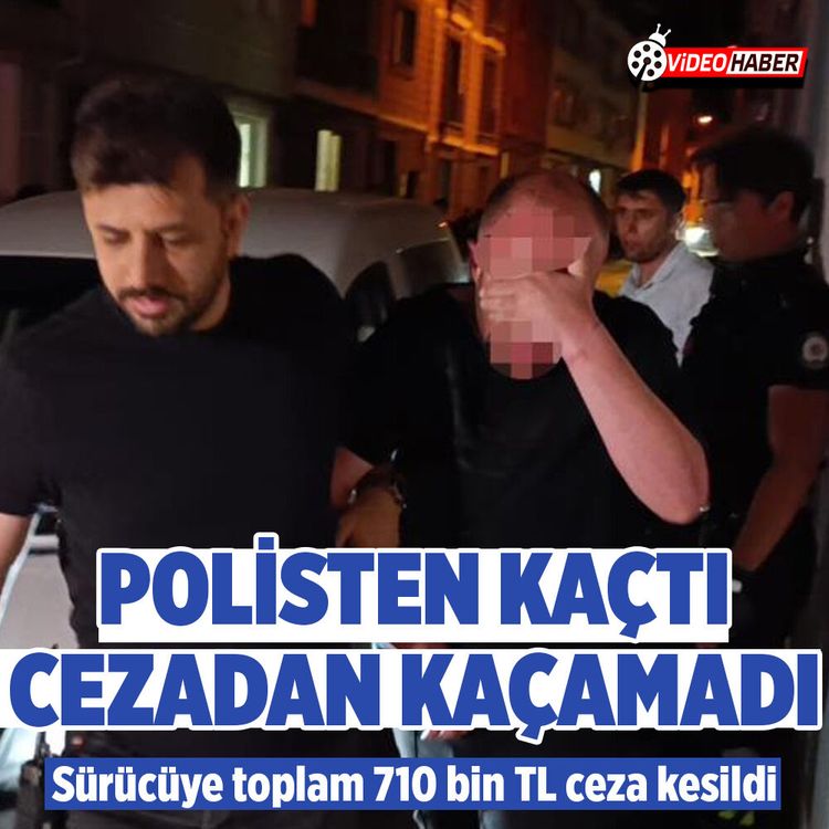 Bursa'da polisten kaçan alkollü sürücüye 710 bin TL ceza