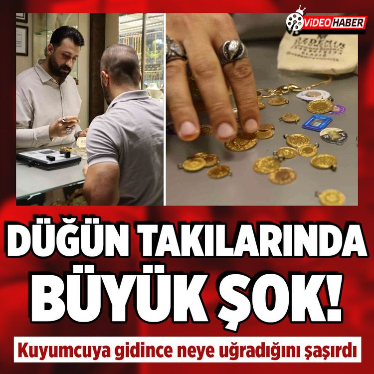 Elazığ’da kuyumcuda büyük şok: Düğün takıları sahte ve düşük ayarlı çıktı!