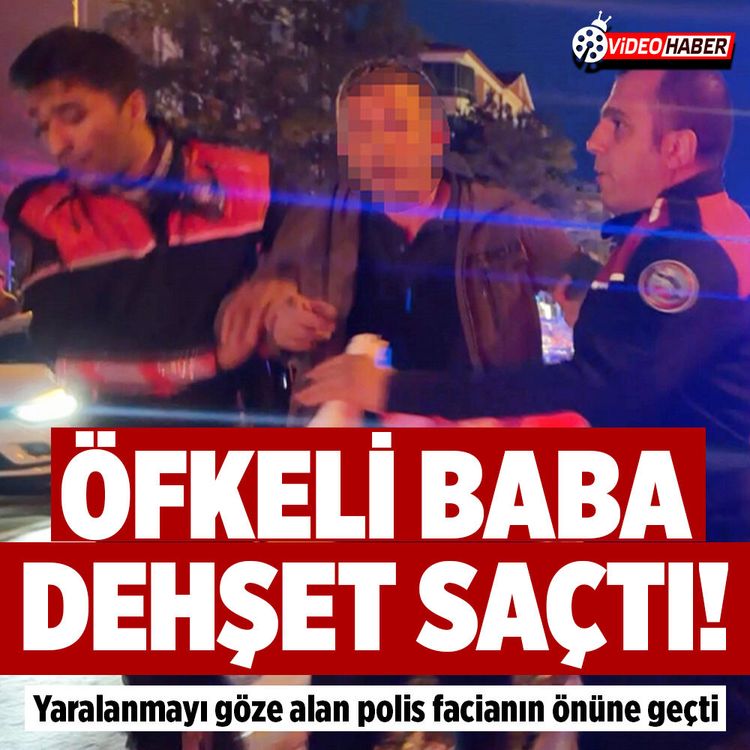 Polis bıçağı çıplak elle tuttu, facianın önüne geçti