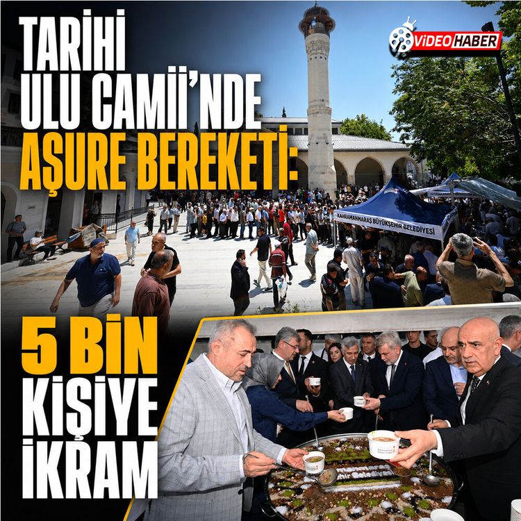 Tarihi Ulu Camii’nde aşure bereketi: 5 bin kişiye ikram