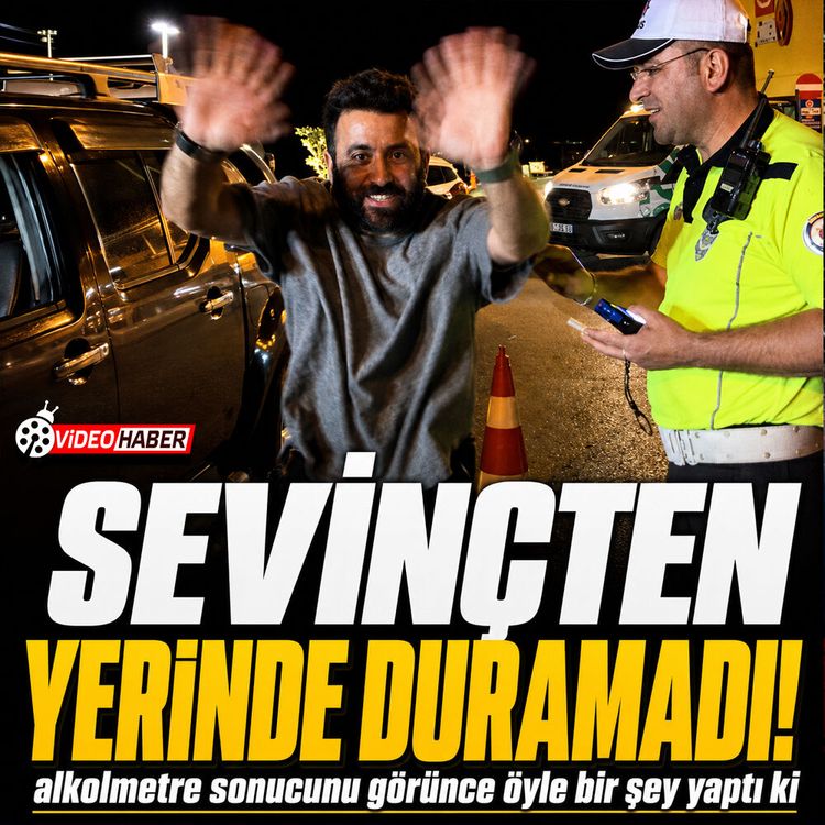 Alkolmetre sonucu temiz çıkınca neye uğradığını şaşırdı!