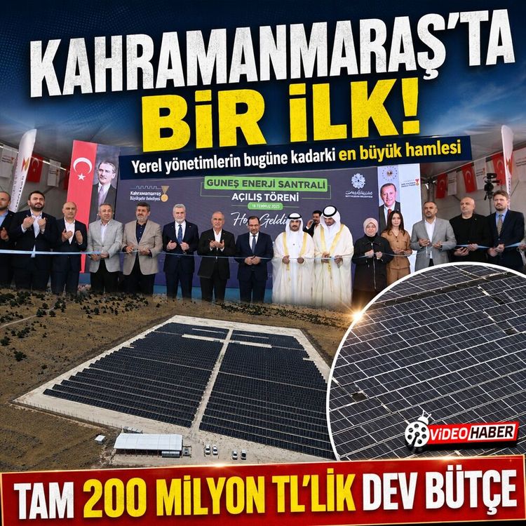 Kahramanmaraş’ta tarihi yatırım! Pazarcık’ta 200 milyonluk dev açılış: Büyükşehir kendi enerjisini üretecek