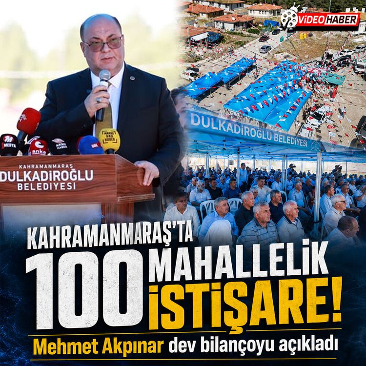Dulkadiroğlu'nda dev buluşma: 100. mahalle toplantısı yapıldı