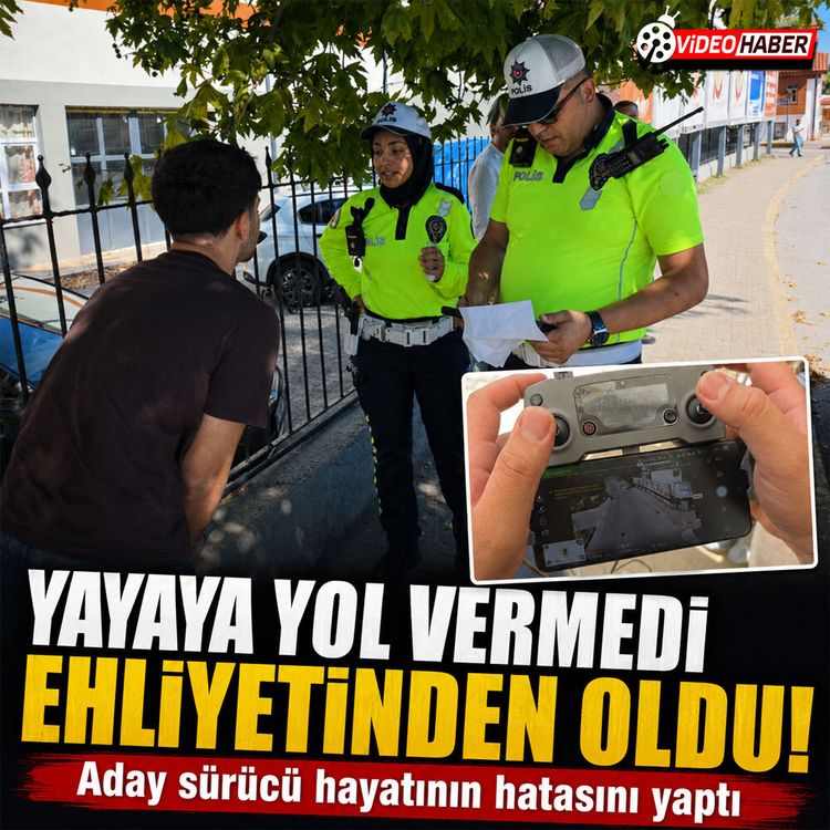 Ehliyetini aldığı gün kaybetti: Dron kamerası her şeyi kaydetti