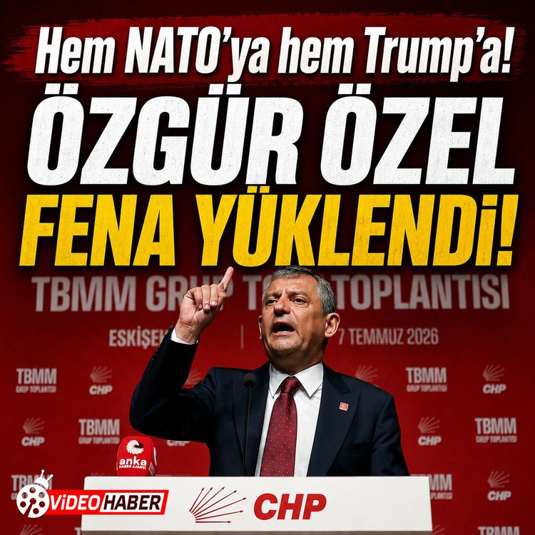 CHP Grup Başkanı Özgür Özel, hem NATO'ya hem Trump'a Eskişehir'de fena yüklendi!